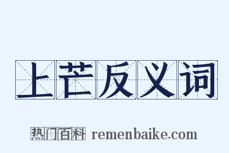 上芒反义词是什么意思的图片